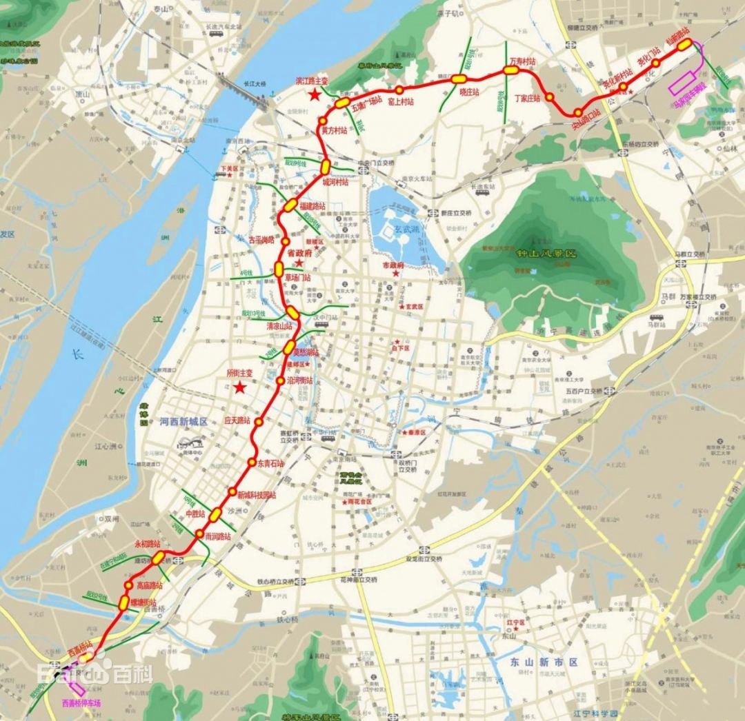 南京地铁7号线最新线路图，城市跃迁的脉络展示