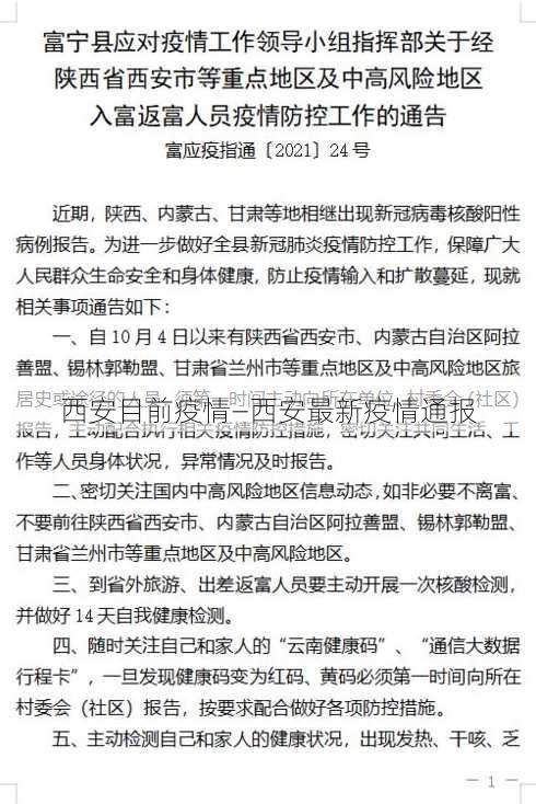 西安新冠疫情最新通报更新