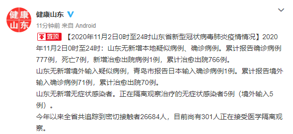 山东新增病例最新通报及其观点论述摘要分析